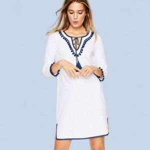 Boden Kasia Jersey Tunic Boho Pom Pom Dress